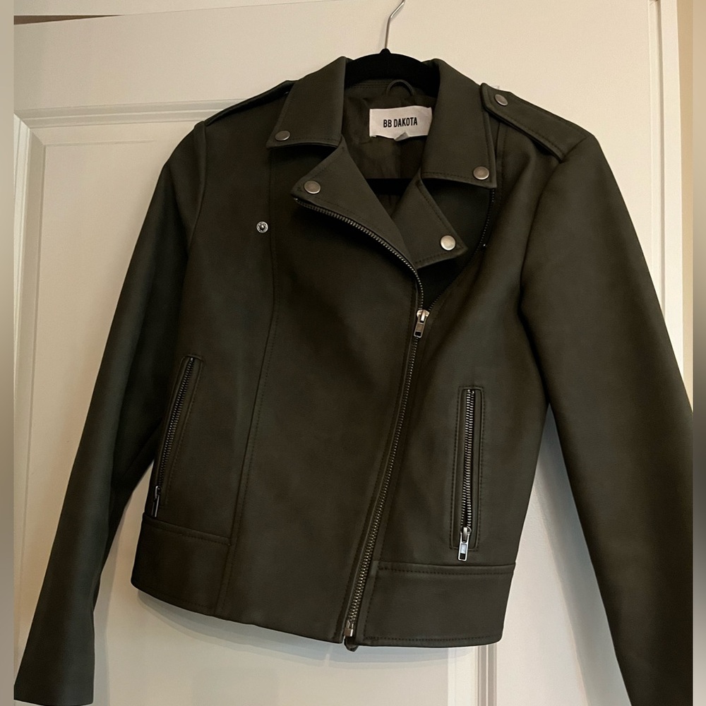 Bb Dakota green bomber jacket